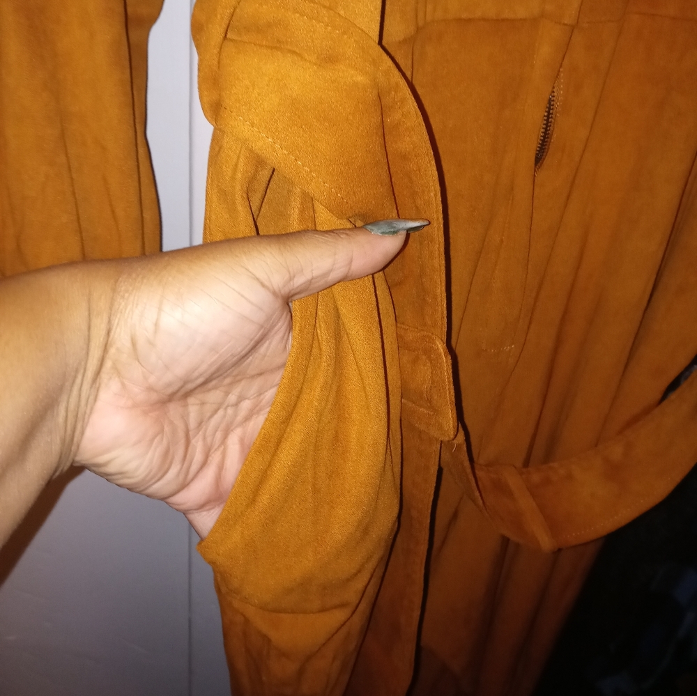 Eloquii Suede Jumpsuit - Picture 7 of 13